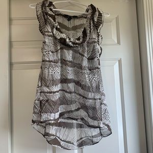 bcbgmaxazria sleeveless blouse size s